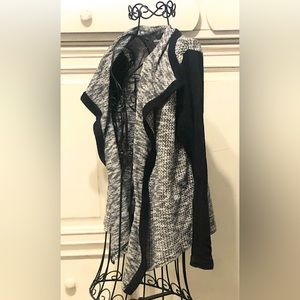 Gray and Black Cardigan